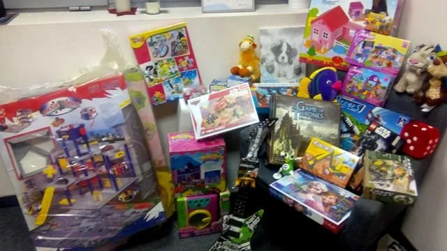 Toys collected by the IBS team for the Donate a toy campaign