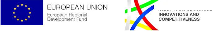 Logos of the European Regional Development Fund and the Innovations and Competitiveness operational programme